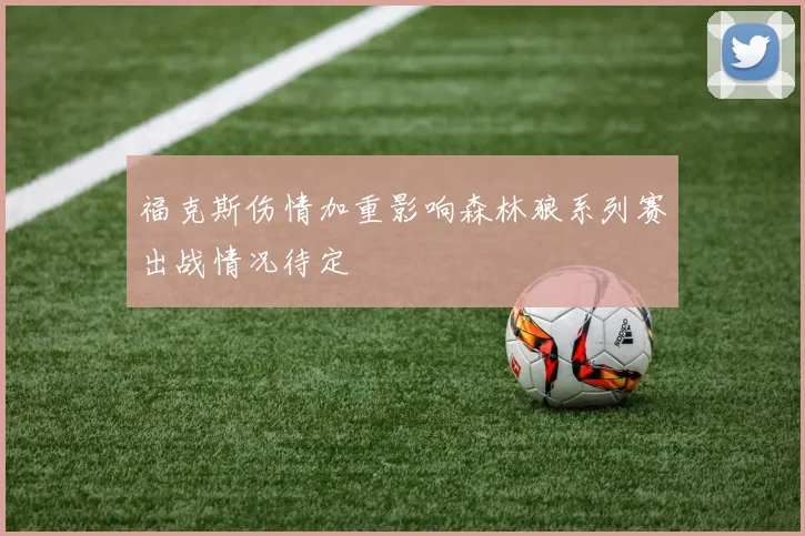福克斯伤情加重影响森林狼系列赛出战情况待定